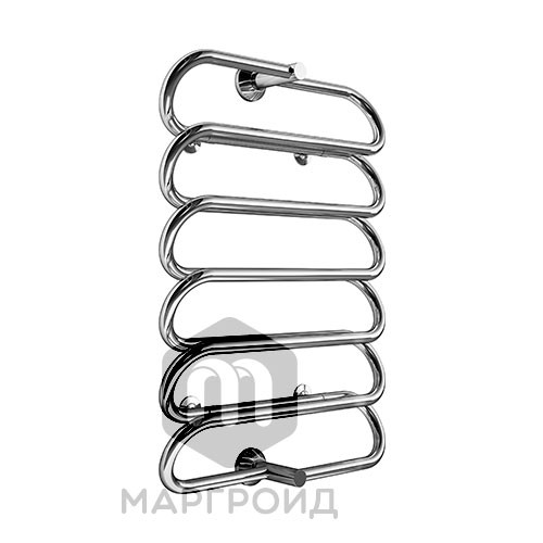 Полотенцесушитель водяной Маргроид Вид 80 форма лесенка 80х60, цвет Хром (B808060). Фото 1