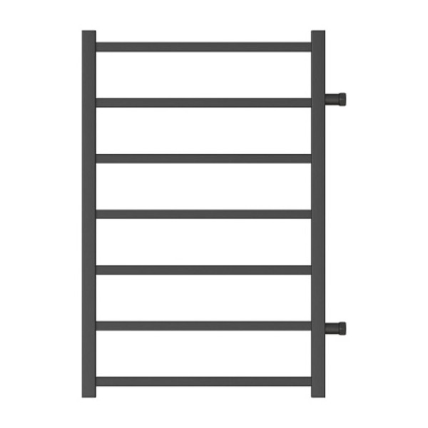 Полотенцесушитель водяной Point Вега PN71558B П7 500x800 с боковым подключением 500, черный. Фото 1