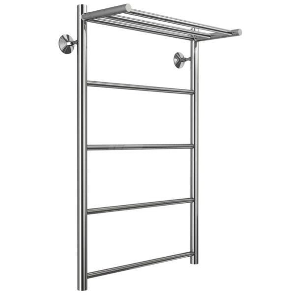 Полотенцесушитель водяной с полкой Stelmix 80x50 см, прямой с полкой. Фото 1