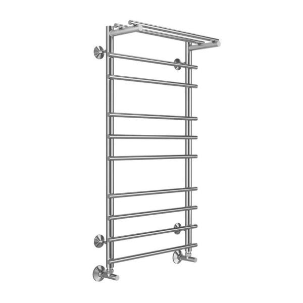 Полотенцесушитель водяной с полкой Terminus Ватра П10 50х100. Фото 3