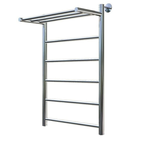 Полотенцесушитель водяной с полочкой (лесенка) Тругор Аспект НК 1 П 80х50 см (без углов). Фото 1