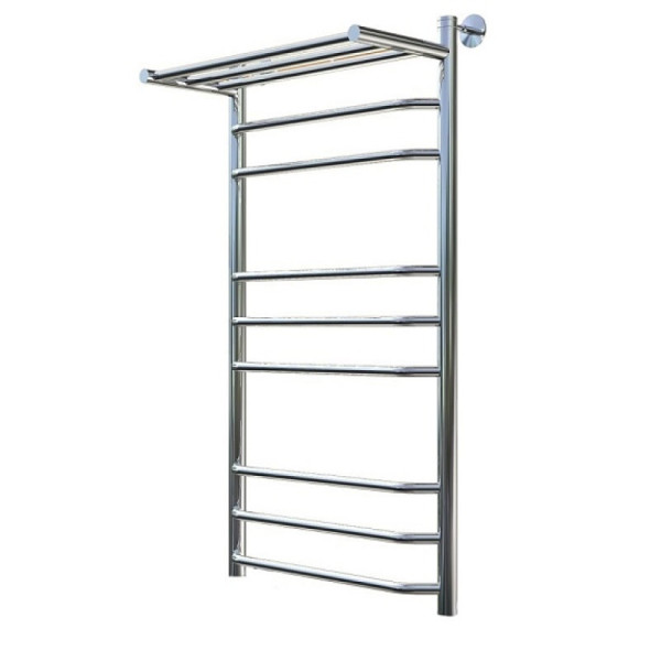 Полотенцесушитель водяной с полочкой (лесенка) Тругор Браво НК 3 П 100х50 см (без углов). Фото 1