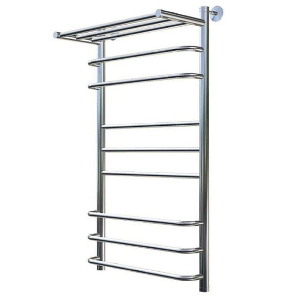 Полотенцесушитель водяной с полочкой (лесенка) Тругор Идеал комби НК 3 П 100х60 см (без углов). Фото 1