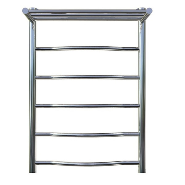 Полотенцесушитель водяной с полочкой (лесенка) Тругор Лотос НК 1 П 80х50 см (без углов). Фото 3