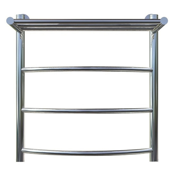 Полотенцесушитель водяной с полочкой (лесенка) Тругор Приоритет НК 1 П 60х50 см (без углов). Фото 3