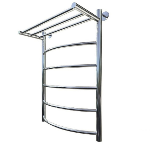 Полотенцесушитель водяной с полочкой (лесенка) Тругор Приоритет НК 1 П 80х50 см (без углов). Фото 1