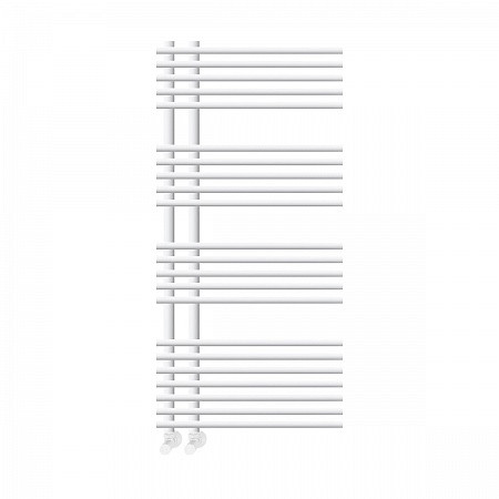 Полотенцесушитель водяной Terminus Астра П22 500x1096, белый (RAL 9016 глянец). Фото 1