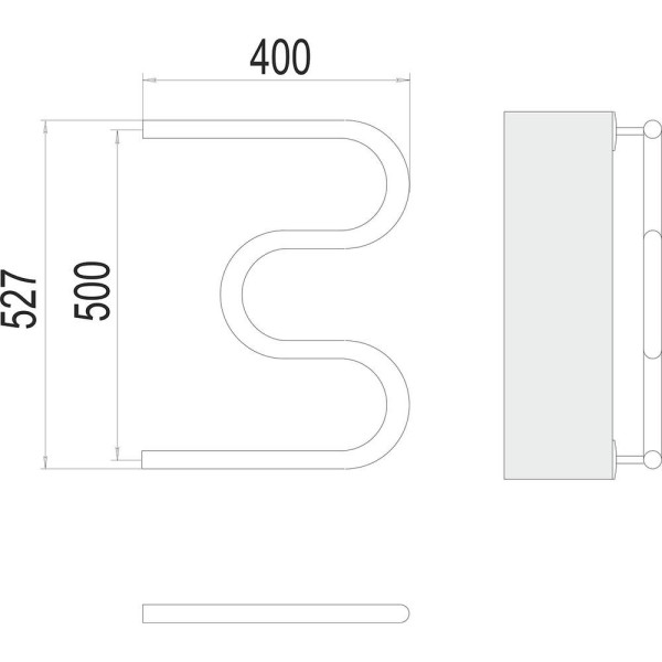 Полотенцесушитель водяной Terminus М-образный (3/4") 50х40. Фото 2