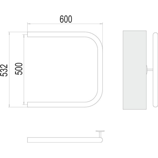Полотенцесушитель водяной Terminus П-образный (1") 50х60. Фото 2
