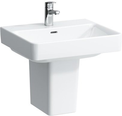 PRO S 8.1096.7.000.104.1 Раковина 700 x 465 x 95 mm, 1 отверстие для смесителя по центру, цвет белый. Фото 2