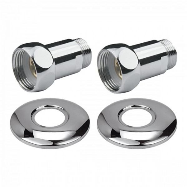 Прямое соединение для полотенцесушителя Point PN00005 1"х3/4" г/ш, хром (пара). Фото 1