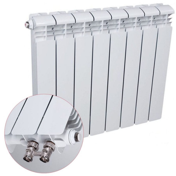 Радиатор Алюминиевый RIFAR Alum VR 350- 10 секций (нижнее правое подключение). Фото 1