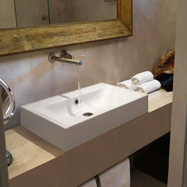 Раковина 40х35см., подвесная, без отв., цвет: белый. Фото 2