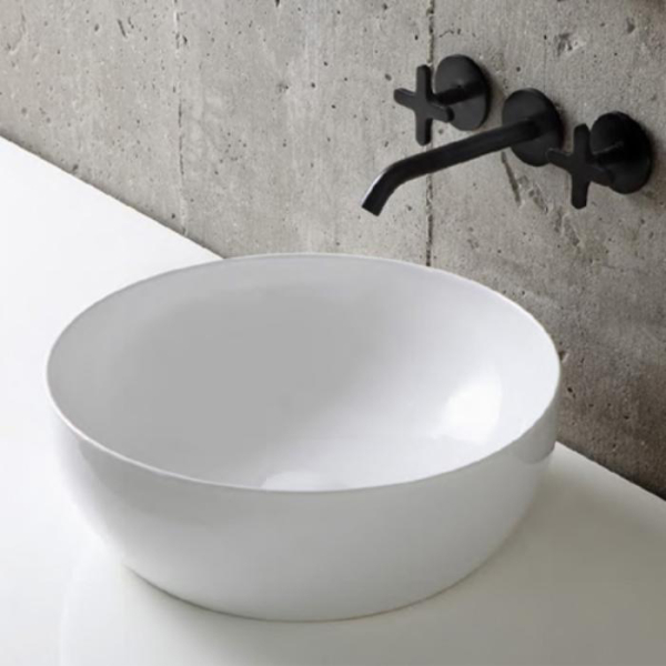 Раковина 40х40x14 см, без отв., цвет: белый. Фото 2