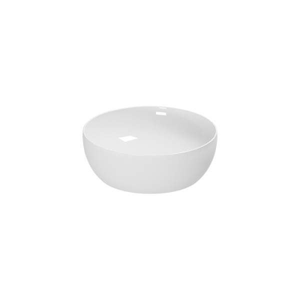 Раковина 40х40x14 см, без отв., цвет: белый. Фото 1