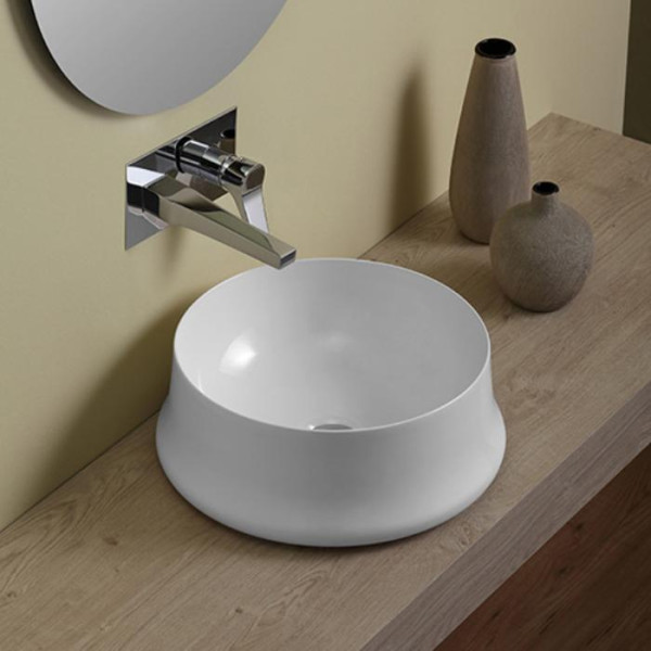 Раковина 42 см, без отв., цвет: белый. Фото 1