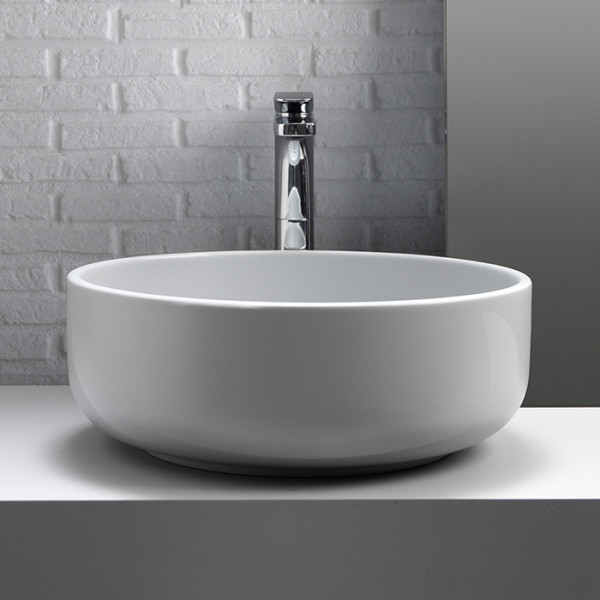 Раковина 46х17 см, без отв., цвет: белый. Фото 1