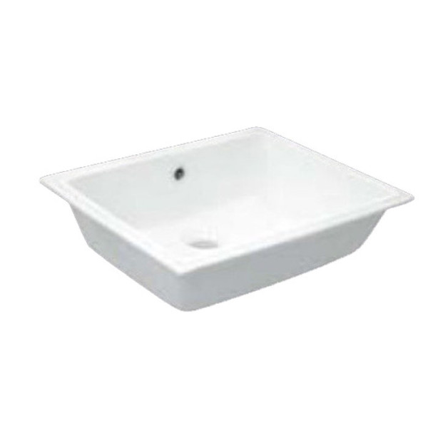 Раковина 50 см, без отв., цвет: белый. Фото 1