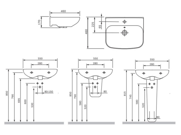 Раковина, 55 см. Фото 5