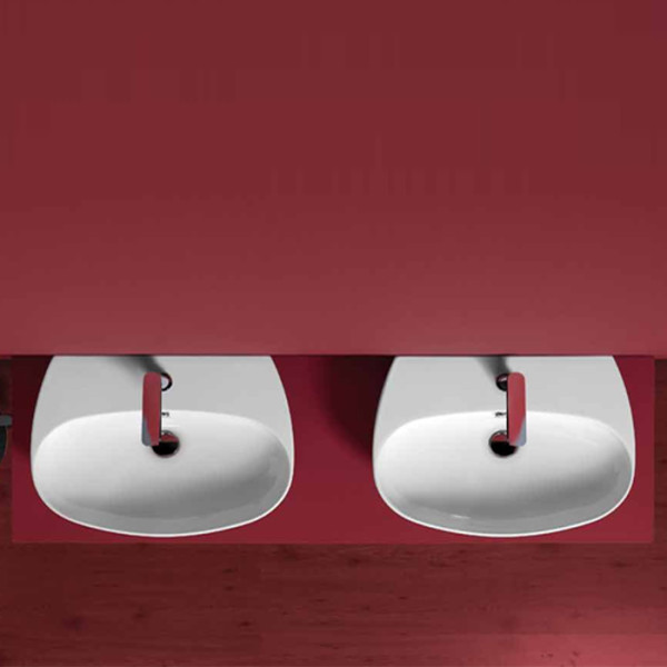 Раковина 60х46 см, 1 отв., цвет: белый. Фото 1