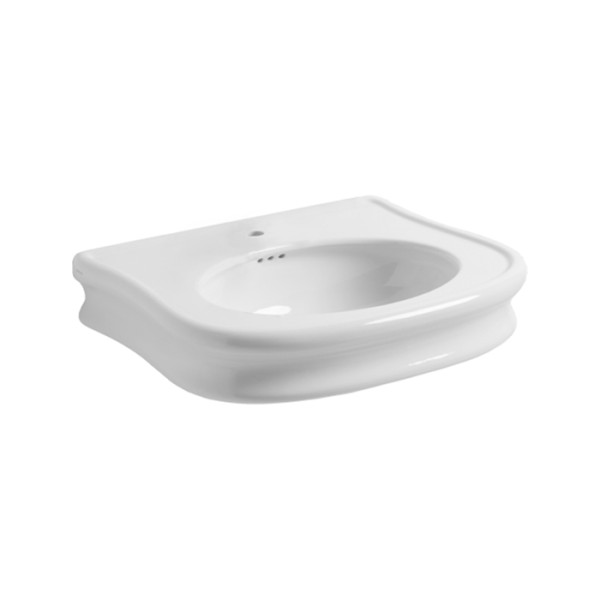 Раковина 70х54х13см., подвесная, с 1 отв., цвет: белый. Фото 1