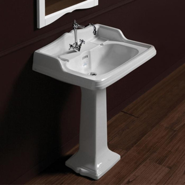 Раковина 73х54 см, с 1 отв., цвет: белый. Фото 1