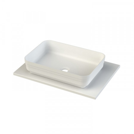 РАКОВИНА АНТАРЕС 550Х380, ЦВЕТ БЕЛЫЙ 550ММ Х 380ММ. Фото 1