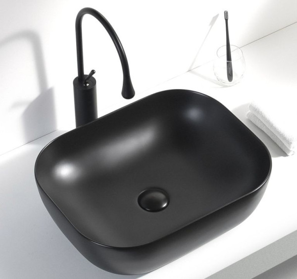 Раковина Aquanet Lake-1-MB 39,5 черный. Фото 1