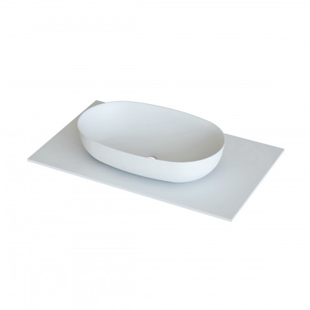 РАКОВИНА АТРИЯ НАКЛАДНАЯ 550ММ Х 350ММ, ЦВЕТ БЕЛЫЙ. Фото 1