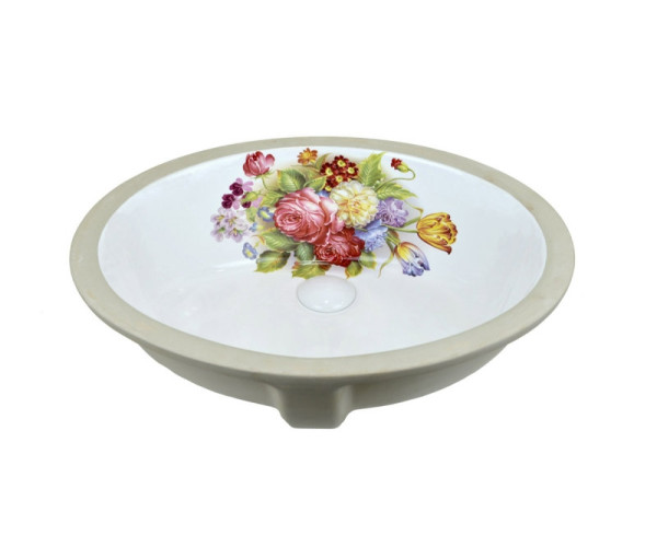 Раковина Bronze de Luxe Alsace 1707, белый. Фото 3