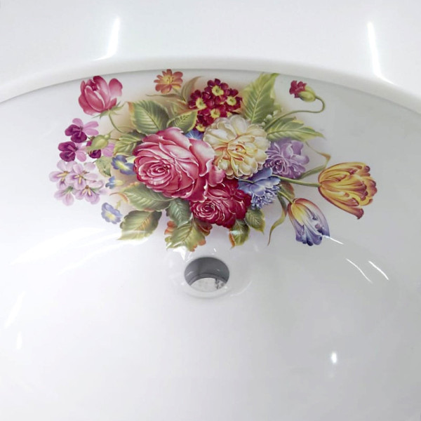 Раковина Bronze de Luxe Alsace 1707, белый. Фото 5