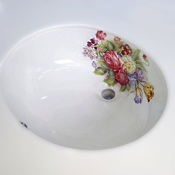 Раковина Bronze de Luxe Alsace 1707, белый. Фото 6