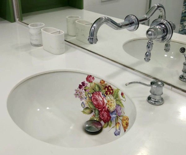 Раковина Bronze de Luxe Alsace 1707, белый. Фото 7