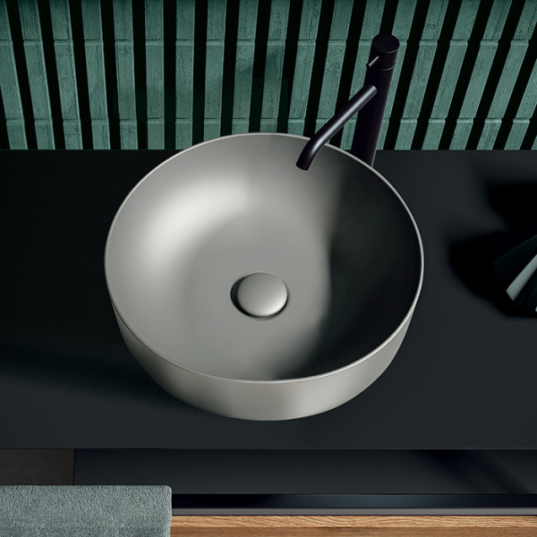 Раковина-чаша 40х15 см, без отв., цвет: Ferro matt. Фото 1