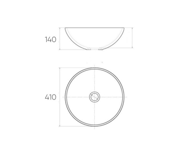 Раковина чаша Bronze de Luxe Dragons 6050, белый/синий. Фото 2