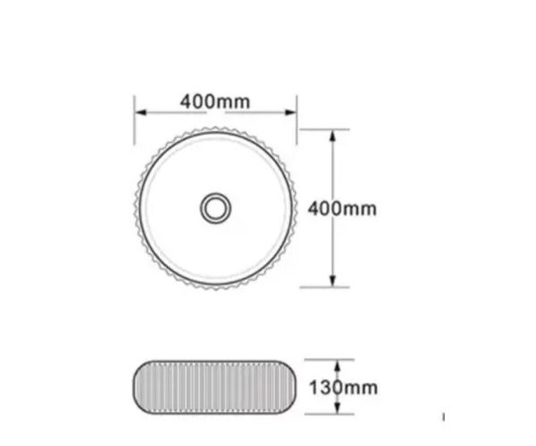 Раковина чаша Bronze de Luxe Эмеральда 1382, зеленый/белый. Фото 2