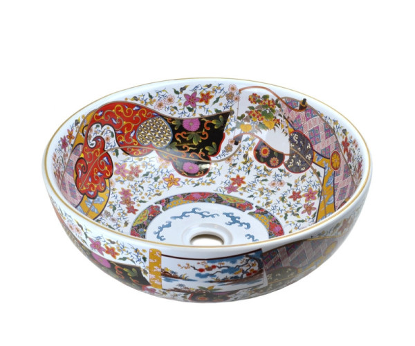 Раковина чаша Bronze de Luxe Festival 2231, разноцветная. Фото 1