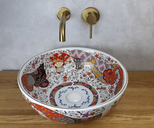 Раковина чаша Bronze de Luxe Festival 2231, разноцветная. Фото 5