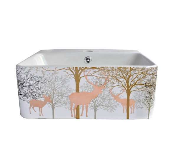 Раковина чаша Bronze de Luxe Golden Deer 1060GD, белый. Фото 3