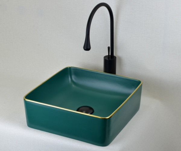 Раковина чаша Bronze de Luxe Golden Meadow 1063, зеленый. Фото 5