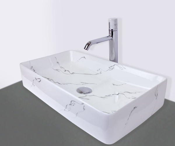 Раковина чаша Bronze de Luxe Lacio 1061BM, белый. Фото 4