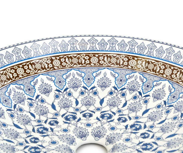 Раковина чаша Bronze de Luxe Марракеш 1008, синий. Фото 4