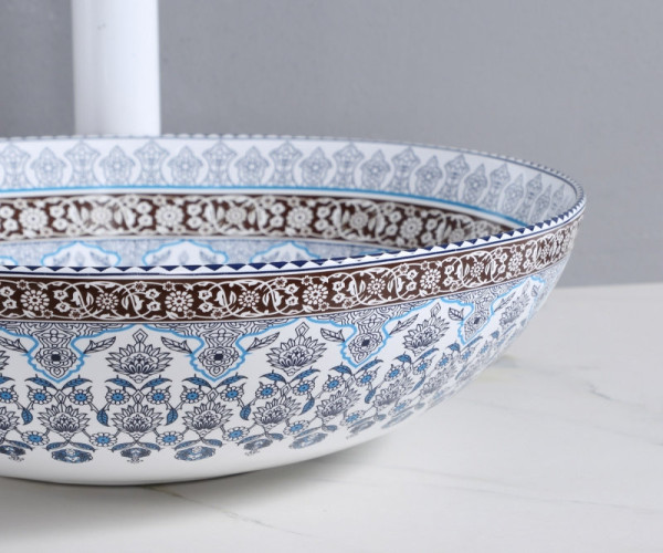 Раковина чаша Bronze de Luxe Марракеш 1008, синий. Фото 5