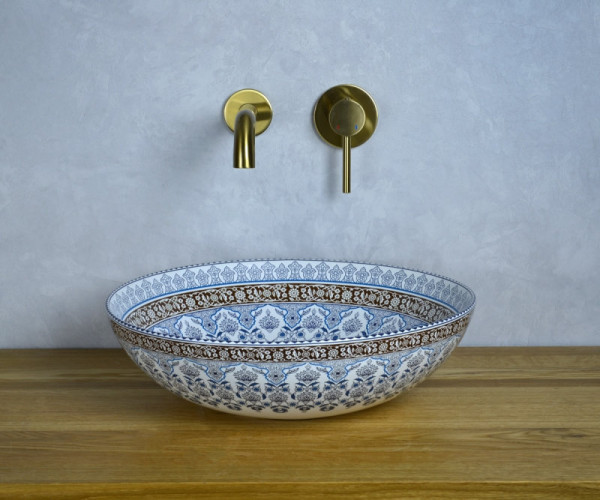 Раковина чаша Bronze de Luxe Марракеш 1008, синий. Фото 8