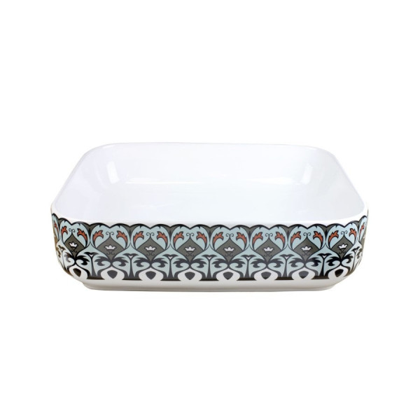 Раковина чаша Bronze de Luxe Nordic 2073, белый/синий. Фото 1