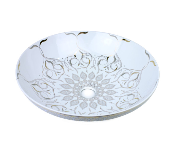 Раковина чаша Bronze de Luxe Persia 2008, белый. Фото 1