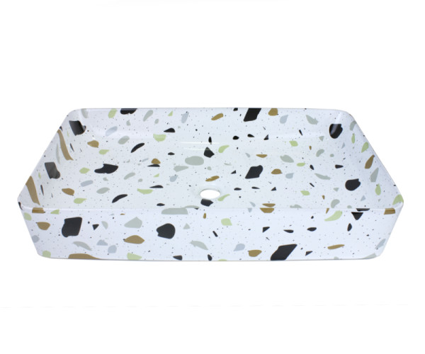 Раковина чаша Bronze de Luxe Терраццо 1061TR, разноцветная. Фото 1