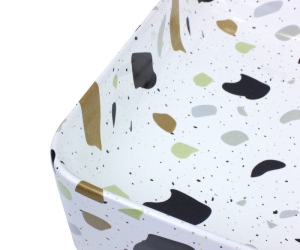 Раковина чаша Bronze de Luxe Терраццо 1061TR, разноцветная. Фото 4