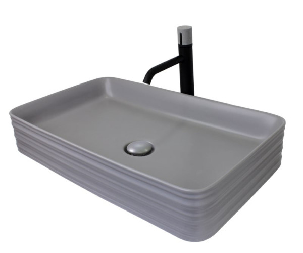 Раковина чаша Bronze de Luxe TREND 1363-MG, серый. Фото 3