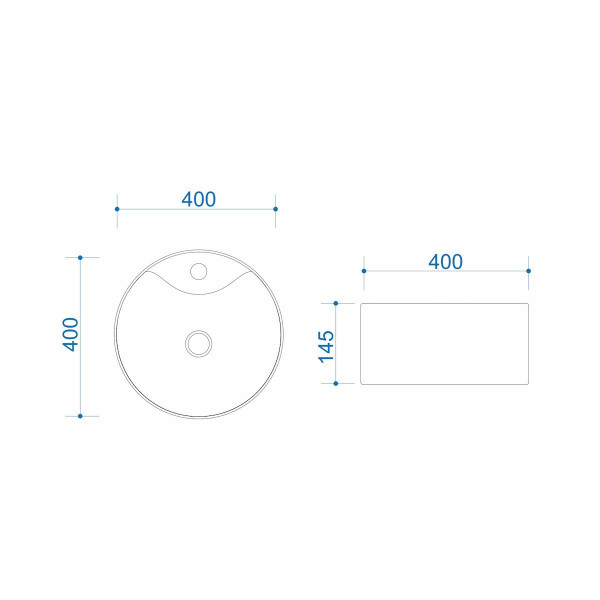 Раковина чаша Maretti EA13NS55-844, белая. Фото 3